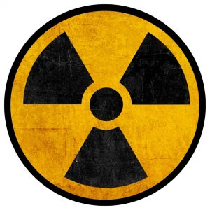 radioactive warning sign